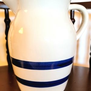 Farmhouse Style 2 Quart (8") Milk Pitcher Roseville Look